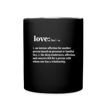 Love Definition - Full Colour Mug - black - Front