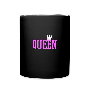 Queen! - Tasse einfarbig - Schwarz - Vorne