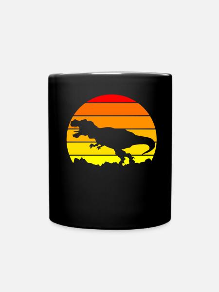 Silhouette de dinosaure - Mug uni - noir