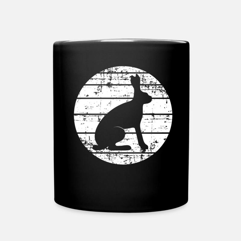 Hase - Tasse einfarbig - Schwarz