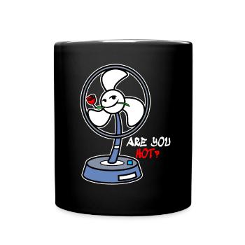 La chaleur de ventilateur - Mug uni - noir - Devant