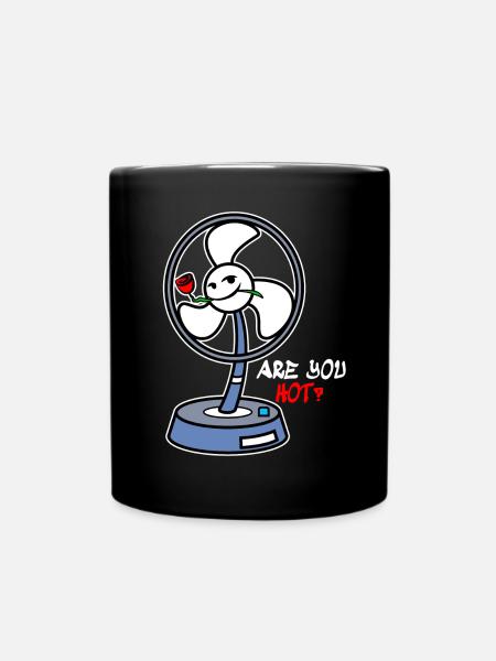 La chaleur de ventilateur - Mug uni - noir