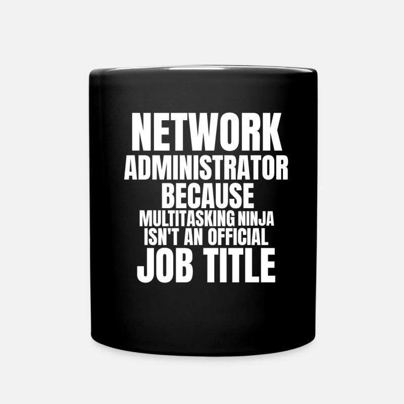 Administrateur réseau Informatique Drôle - Mug uni - noir