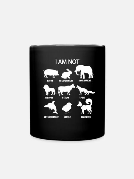 Végétariens Défenseurs des animaux - Mug uni - noir