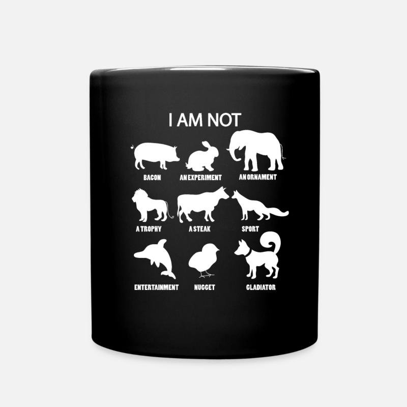 Végétariens Défenseurs des animaux - Mug uni - noir
