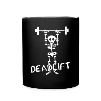 Deadlift - Tasse einfarbig - Schwarz - Vorne