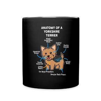 Chien Yorkshire Terrier - Mug uni - noir - Devant
