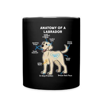 Chien Labrador - Mug uni - noir - Devant