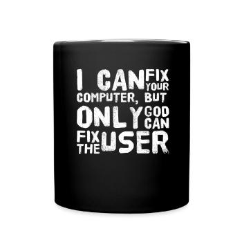 EDP Computer User - Full Colour Mug - black - Front