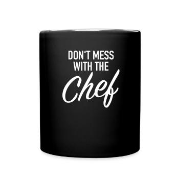 The chef is king - Full Colour Mug - black - Front