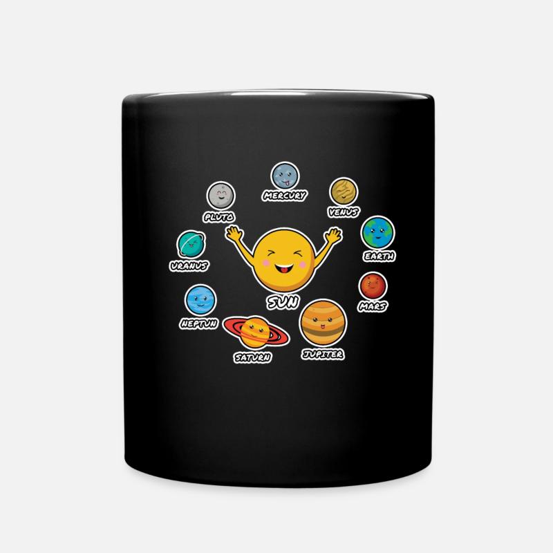 Solar system - Full Colour Mug - black