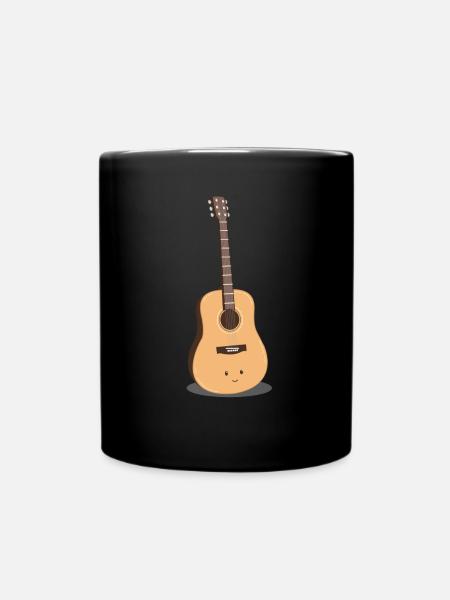 Gitarre - Tasse einfarbig - Schwarz