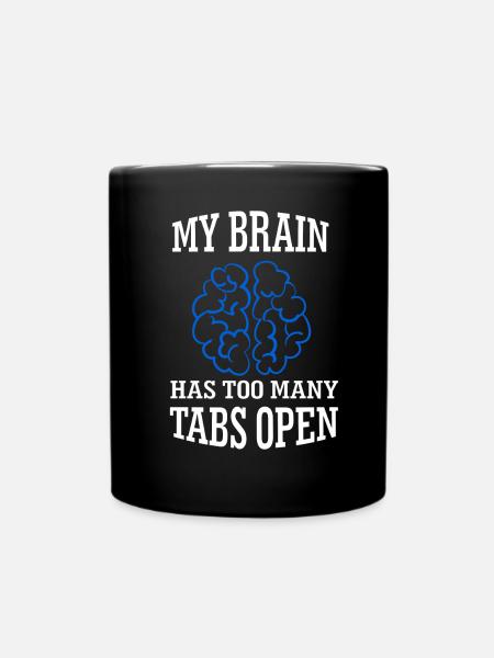 Internet Tabs - Tasse einfarbig - Schwarz