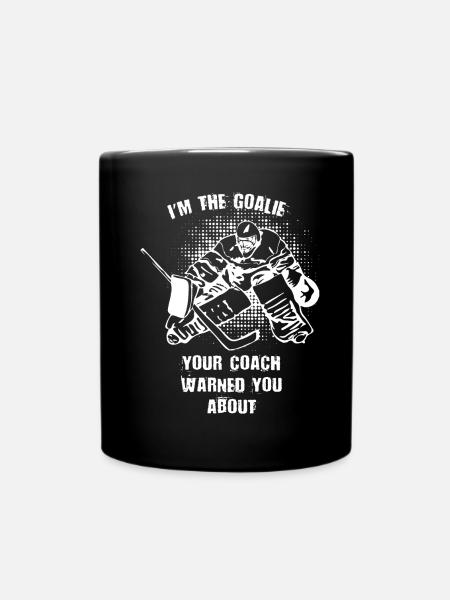 Eishockey Torwart - Tasse einfarbig - Schwarz
