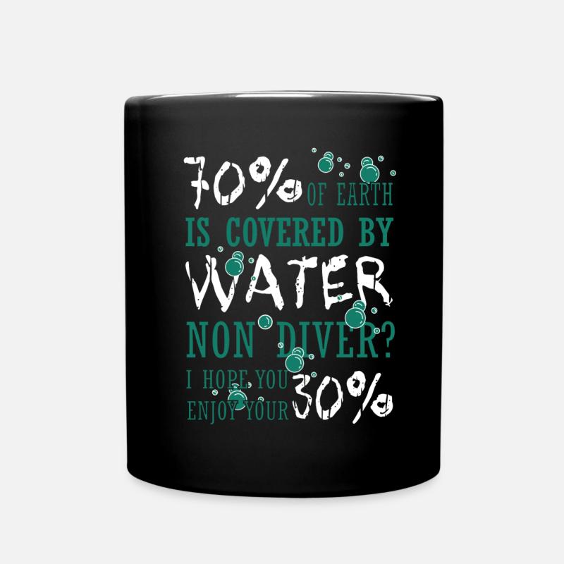 Tauchen - Tasse einfarbig - Schwarz