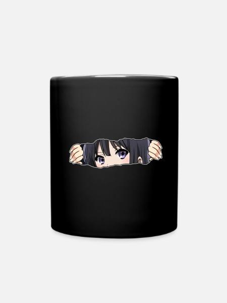 Anime Girl - Full Colour Mug - black