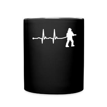 Tuyau de pompier - Mug uni - noir - Devant