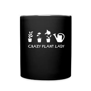 Crazy Plant Lady - Full Colour Mug - black - Front