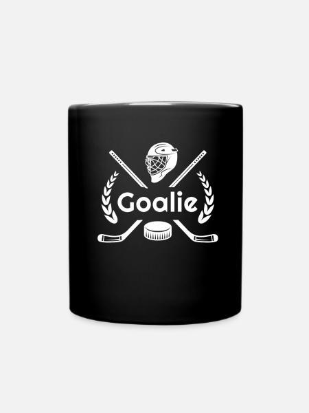 Goalie Eishockey - Tasse einfarbig - Schwarz