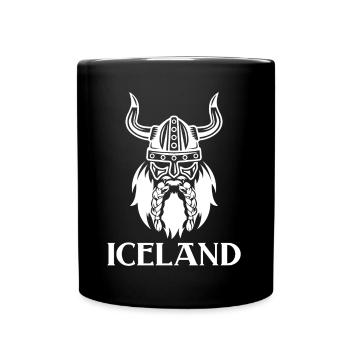 Islande - Mug uni - noir - Devant