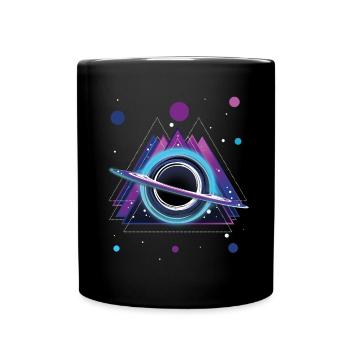 Schwarzes Loch - Tasse einfarbig - Schwarz - Vorne