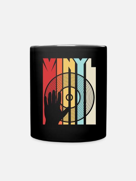 Vinyl Schallplatte - Tasse einfarbig - Schwarz
