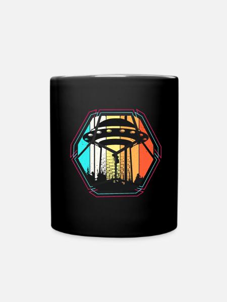 UFO - Full Colour Mug - black