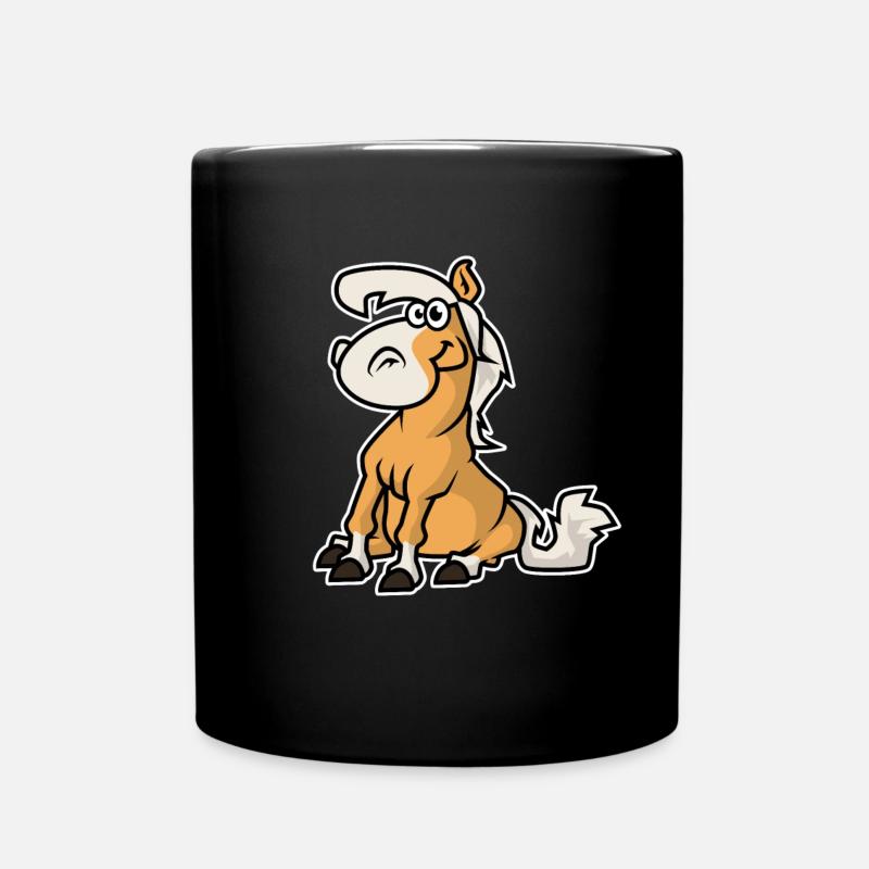 Haflinger - Tasse einfarbig - Schwarz