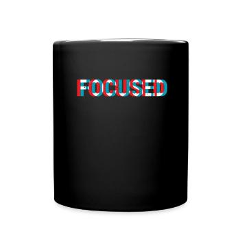 Fokus 3D - Tasse einfarbig - Schwarz - Vorne