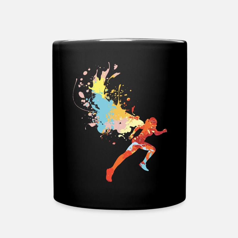 Marathon - Tasse einfarbig - Schwarz