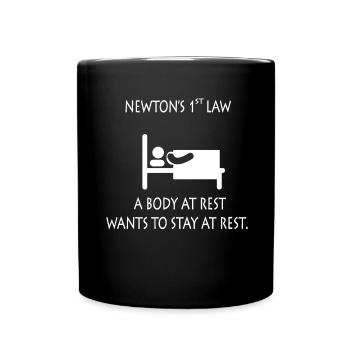 Newton's inertia set - Full Colour Mug - black - Front