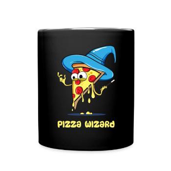 Pizza wizard - Full Colour Mug - black - Front