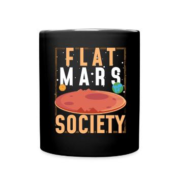 Flat Mars - Full Colour Mug - black - Front