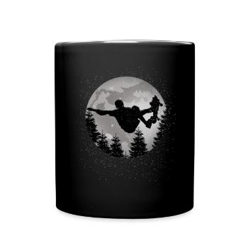 Skateboard - Tasse einfarbig - Schwarz - Vorne