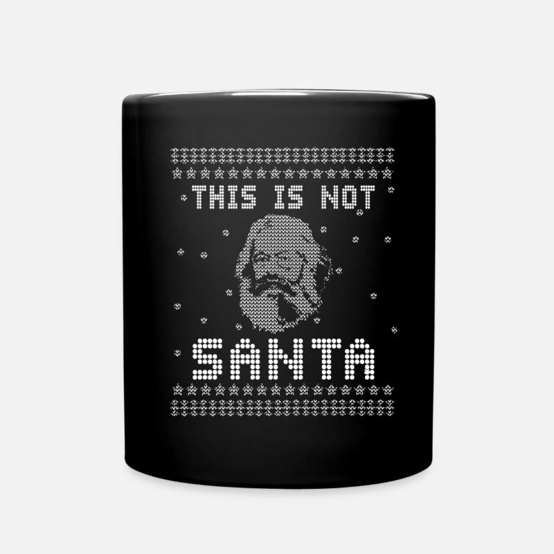Ugly Christmas Nicht Santa Claus - Tasse einfarbig - Schwarz