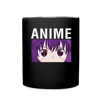 Anime - Tasse einfarbig - Schwarz - Vorne