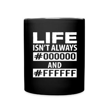 Programmierer Farbcode Lustig - Tasse einfarbig - Schwarz - Vorne