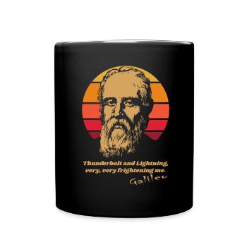 Galileo Galilei Funny - Full Colour Mug - black - Front