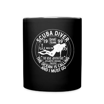 Diver - Full Colour Mug - black - Front