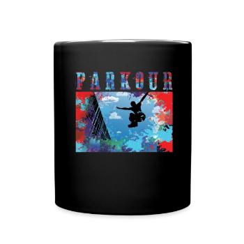 Parkour - Mug uni - noir - Devant