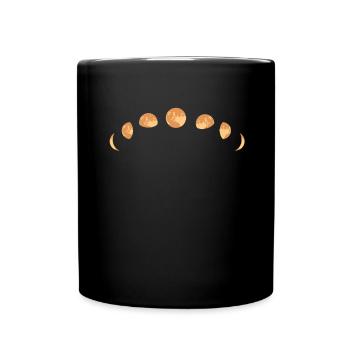 moon phases - Full Colour Mug - black - Front