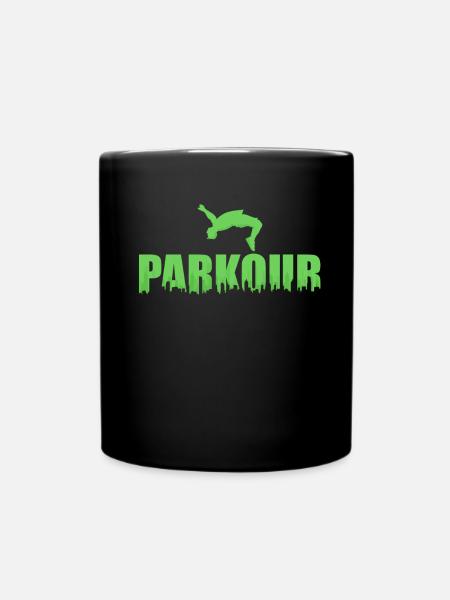 Parkour Running - Mug uni - noir