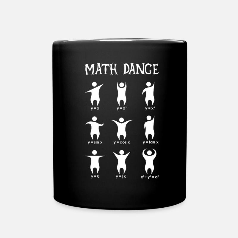 Mathe Tanz - Tasse einfarbig - Schwarz