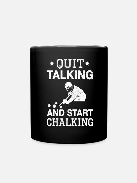 Snooker pool athlete - Full Colour Mug - black