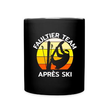 Sloth Team Apres-Ski Funny - Full Colour Mug - black - Front