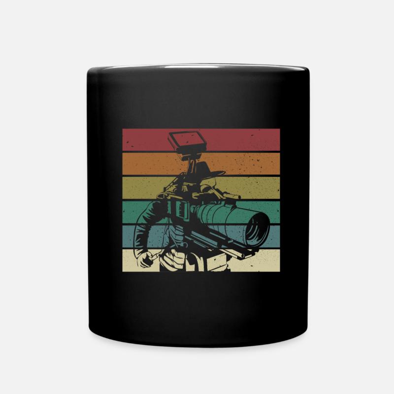 Kameramann - Tasse einfarbig - Schwarz