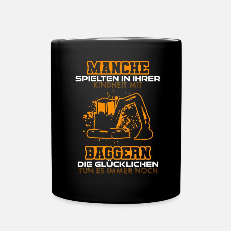 Bagger Meister - Tasse einfarbig - Schwarz