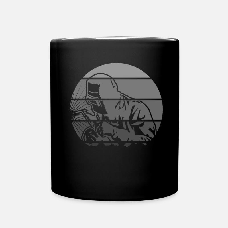 Schweißen - Tasse einfarbig - Schwarz