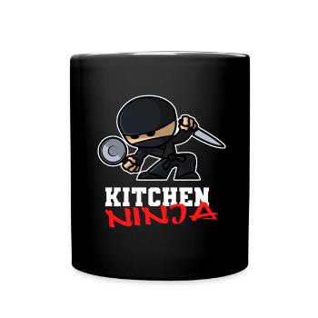 Ninja de cuisine - Mug uni - noir - Devant