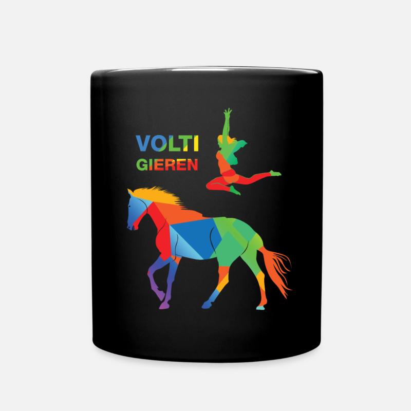 Voltigieren - Tasse einfarbig - Schwarz